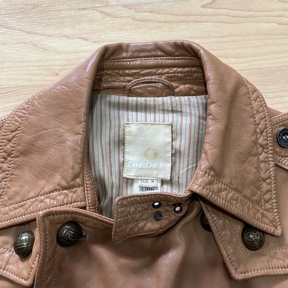 Diesel Leather Biker Jacket Women’s M - Picture 8 of 15